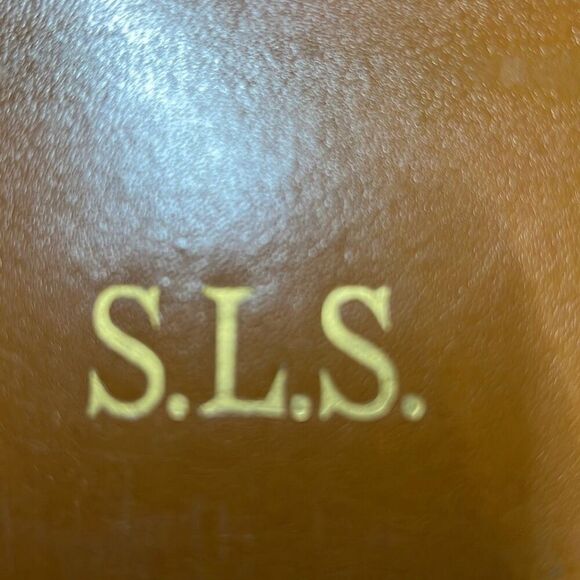 Vintage Carlton Brown S.L.S. Leather Attache Monogrammed Briefcase Size 16”x11” - Picture 10 of 11